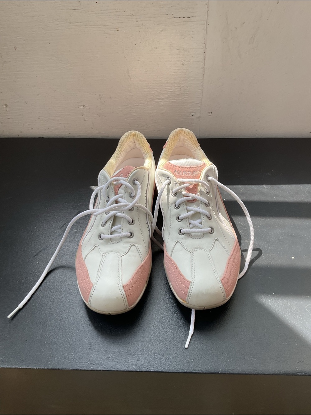 Mephisto ALLROUNDER Women’s White and Light Pink Sneakers